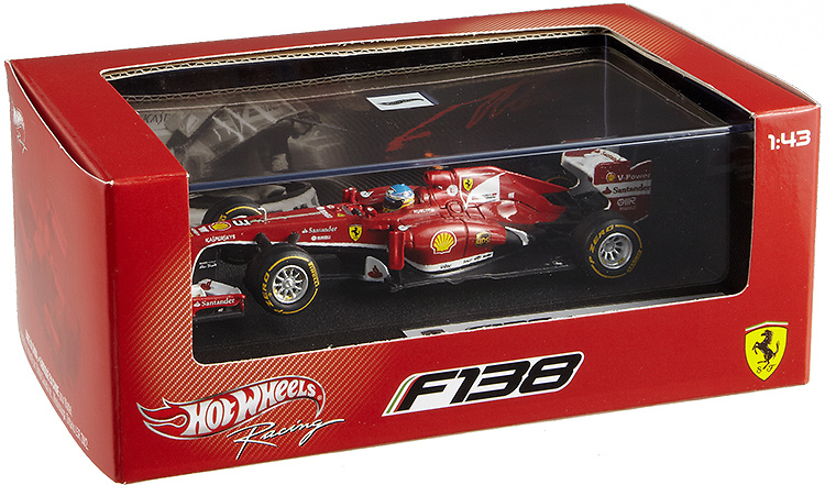 Ferrari F138 nº 3 Fernando Alonso (2013) Hot Wheels BCK16 1:43 Ferrari F138 nº 3 Fernando Alonso (2013) Hot Wheels 1:43