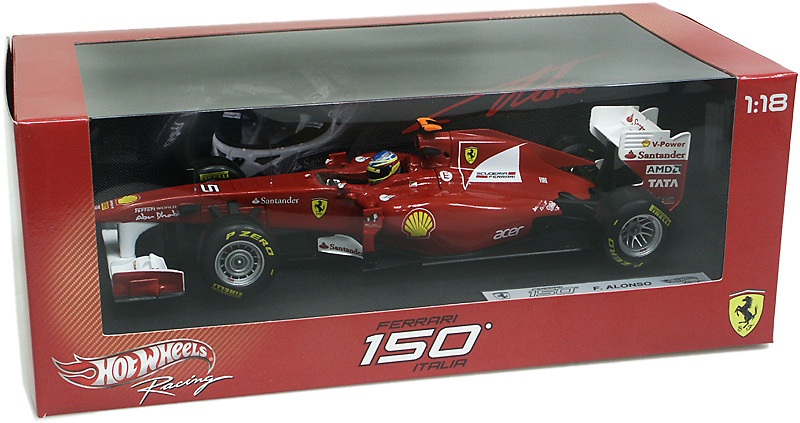 Ferrari F150 nº 5 Fernando Alonso (2011) Hot Wheels W1073 1/18 