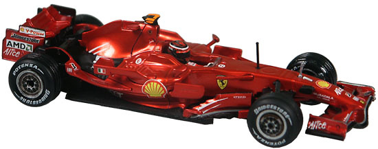 Ferrari F2008 nº 1 Kimi Raikkonen (2008) Hot Wheels L8779 1/43 