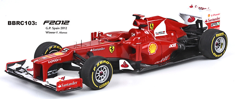 BBR Models BBRC103 Ferrari F2012 