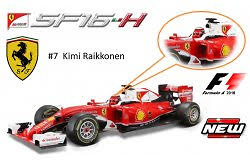 Ferrari SF16-H nº 7 Kimi Raikkonen (2016) Bburago 16802R 1/18 