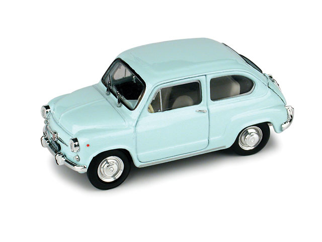 Fiat 600 D (1965) Brumm 1/43 Azul Aguamarina 