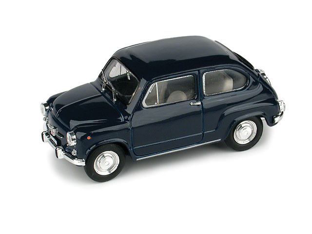 Fiat 600 D (1965) Brumm 1/43 Azul Oscuro 