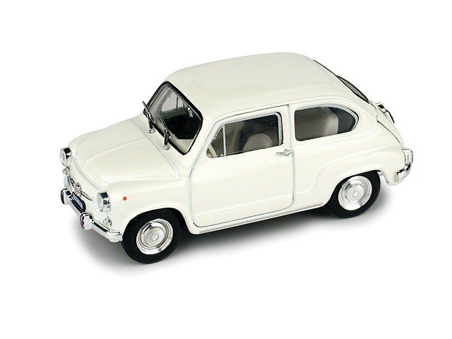 Fiat 600 D (1965) Brumm 1/43 Blanco 