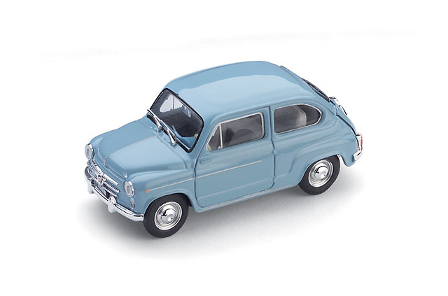 Fiat 600D (1960) Brumm 1/43 Azul Ceniza 