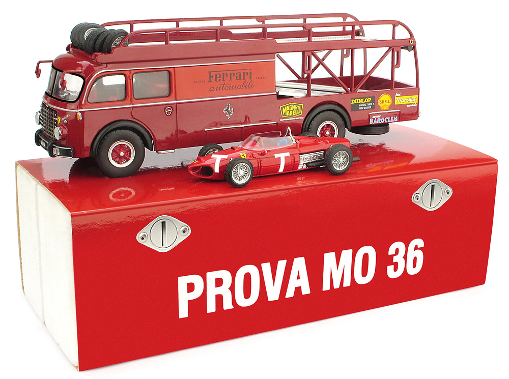 Fiat 642 RN Bartoletti + Ferrari 156 T-car (1961) Brumm TS02 1/43 