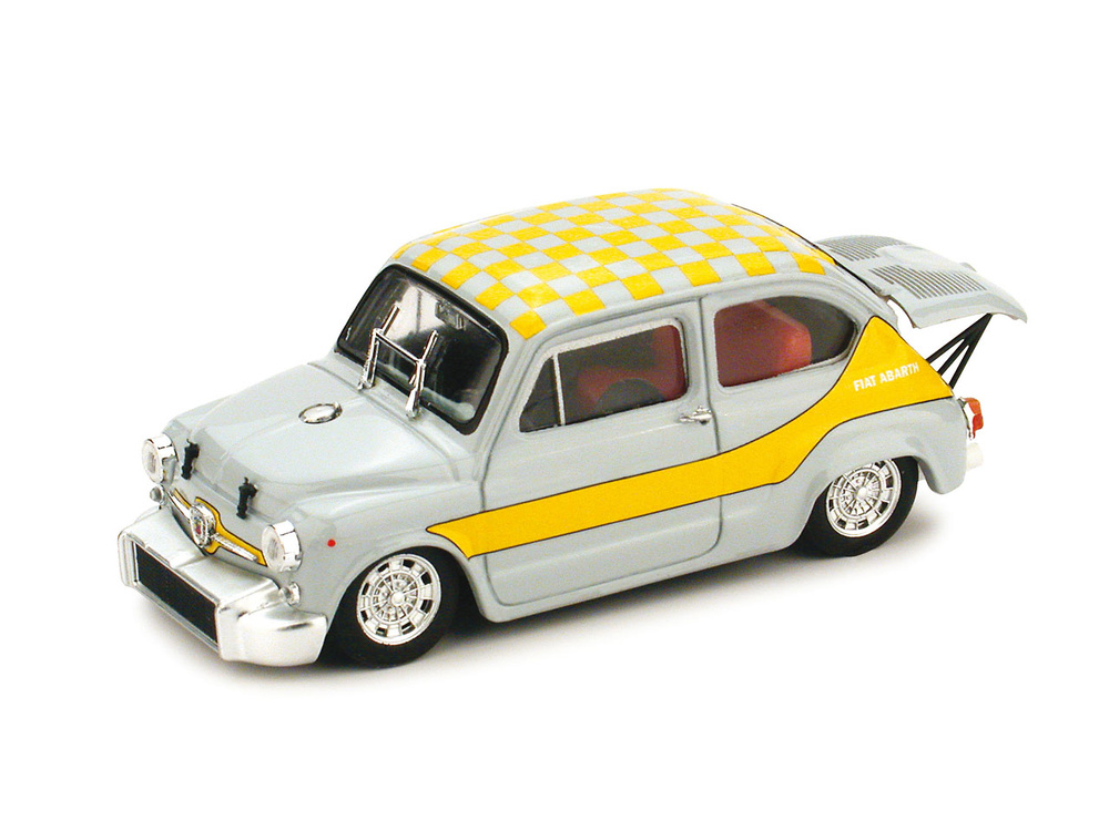 Fiat Abarth 1000 Corsa Gr. 5 (1968) Brumm 1/43 Gris - Amarillo 