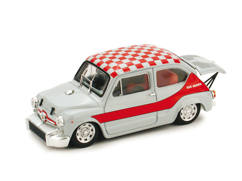 Fiat Abarth 1000 Corsa Gr. 5 (1968) Brumm 1/43 Gris - Rojo 