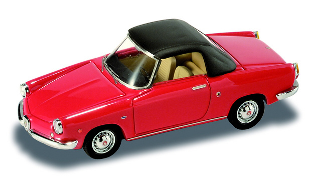 Fiat Abarth 850 Cabriolet cerrado Rojo (1959) 