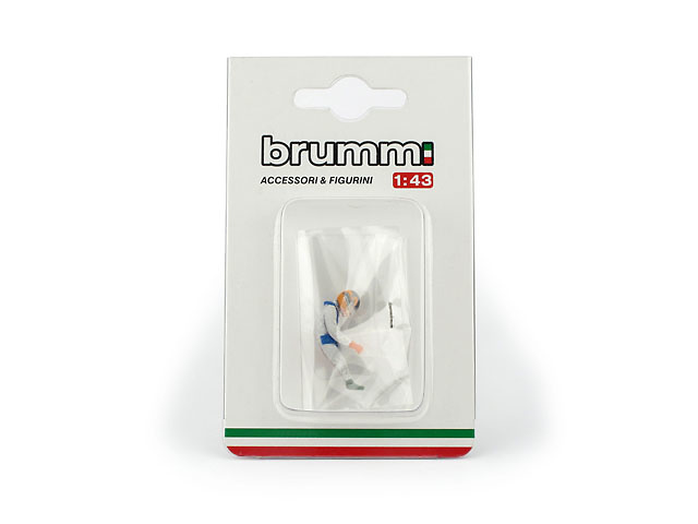 Figura Gilles Villeneuve (1982) Brumm CH01B 1/43 Presentación en blister