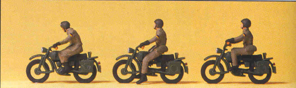 Figuras Motos Militares Preiser 16834 1/87 