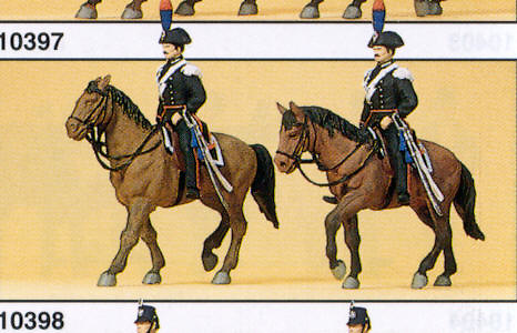 Figuras Policia a Caballo Italia Preiser 1/87 