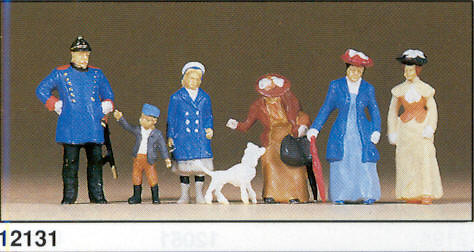 Figuras Policia con personajes (1900) Preiser 12131 1/87 
