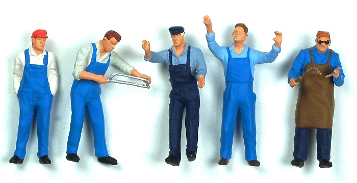Figuras Trabajadores Talleres Preiser 1/43 