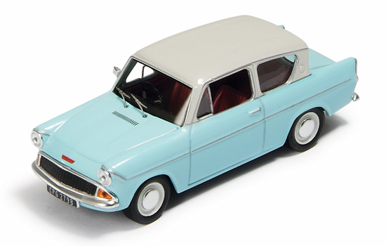 Ford Anglia (1962) Azul-Blanco Ixo 1/43 
