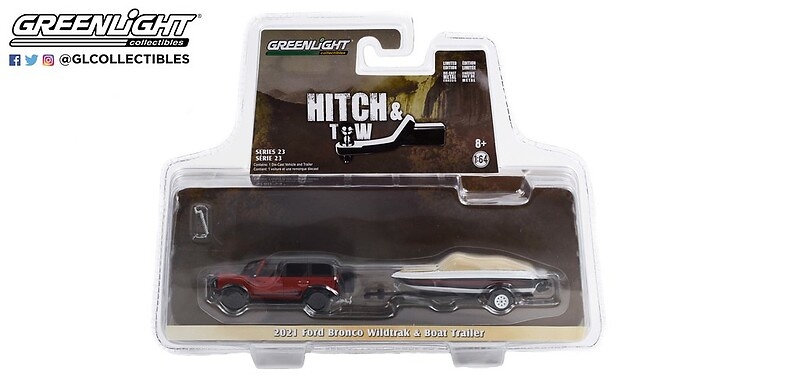 Ford Bronco + lancha rápida (2021) Greenlight 32230D 1/64 
