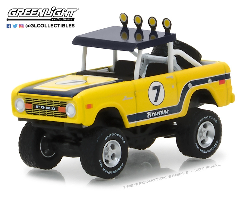 Ford Bronco Baja ralley (1972) Greenlight 35090B escala 1/64 