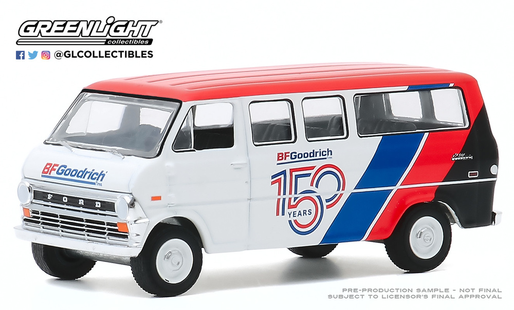 Ford Club Wagon - BFGoodrich 150 Aniversario (1971) Greenlight 41110B 1/64 