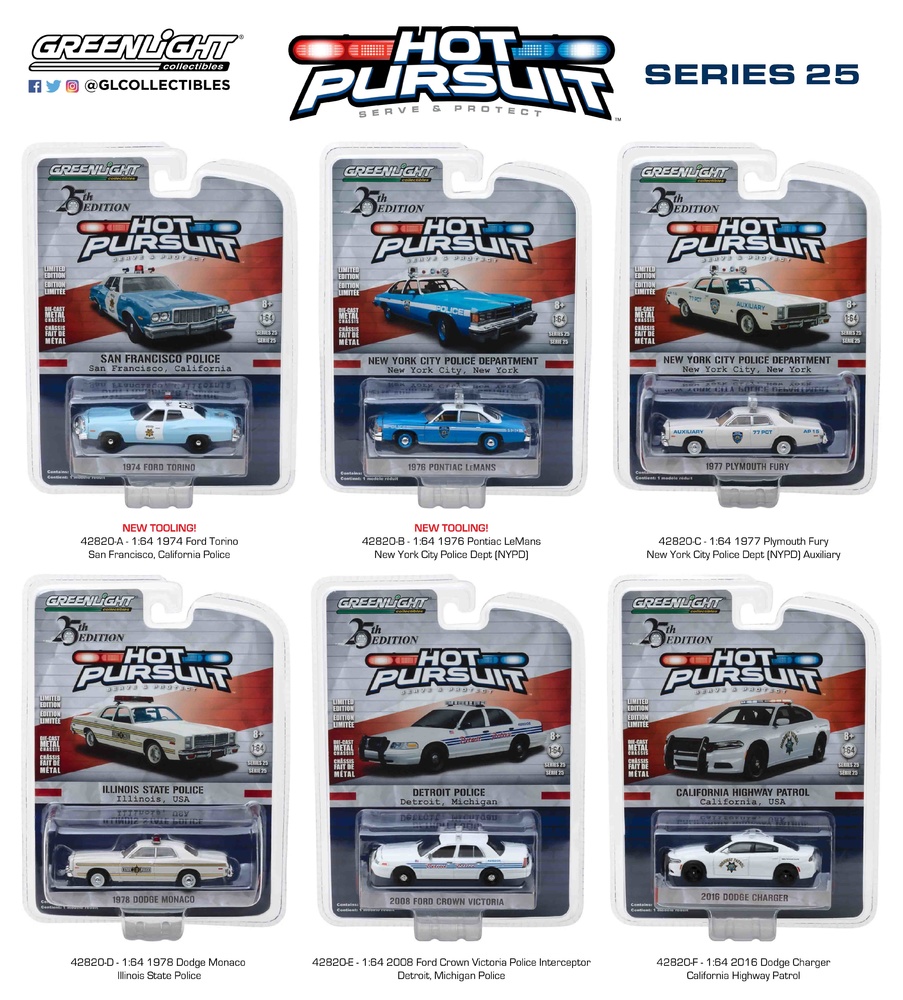 Hot Pursuit Series 25 Greenlight 42820 1/64 