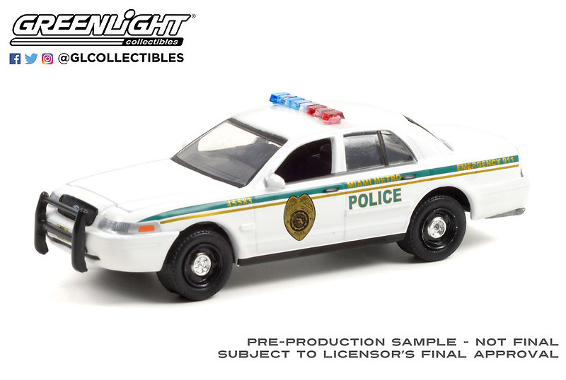 Ford Crown Victoria - Policía Metropolitana de Miami (2021) - Dexter Greenlight 44920B 1/64 
