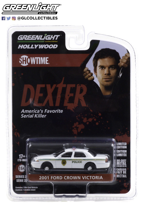 Ford Crown Victoria - Policía Metropolitana de Miami (2021) - Dexter Greenlight 44920B 1/64 