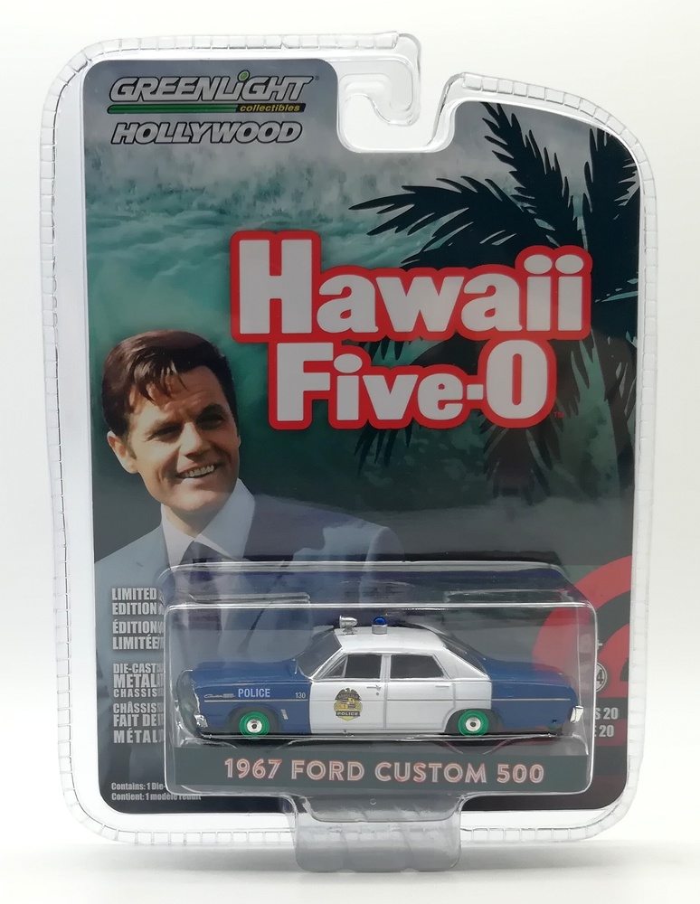 Ford Custom Honolulu Hawaii Police Hawaii 5-0 (1967) Greenlight 44800A 1/64 