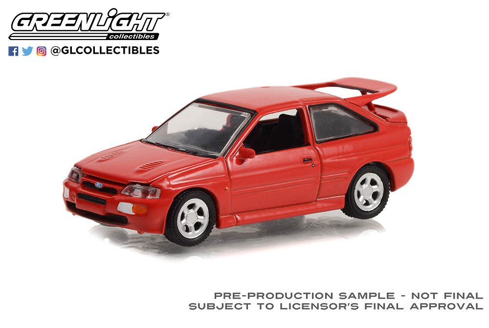 Ford Escort RS Cosworth rojo (1995) Greenlight 1/64 