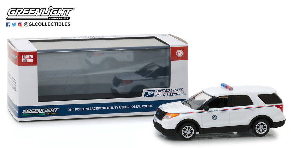 Ford Explorer Policia Postal de EEUU (USPS) (2014) Greenlight 1/43 