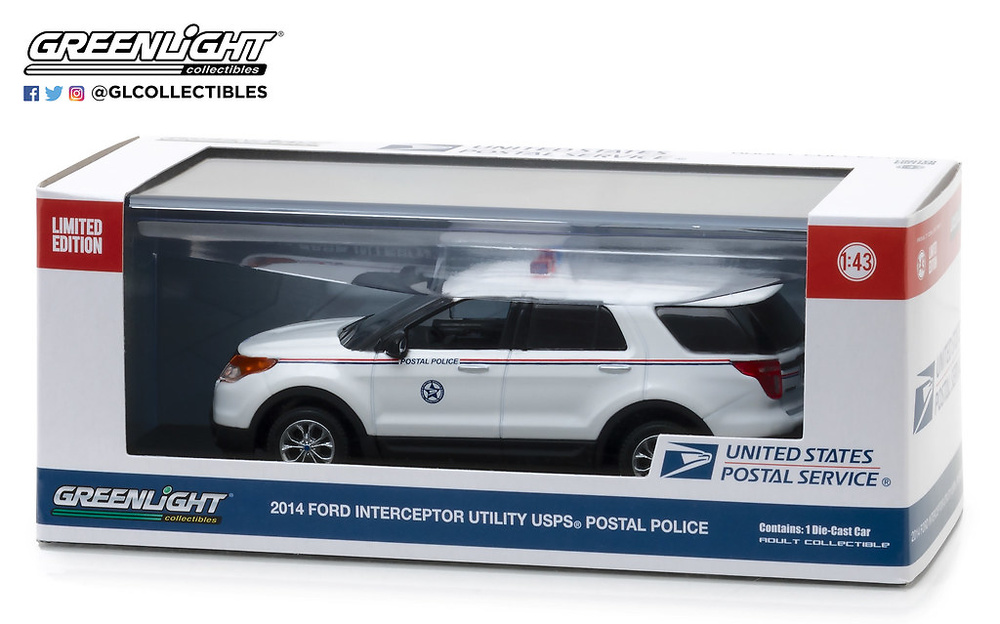 Ford Explorer Policia Postal de EEUU (USPS) (2014) Greenlight 1/43 