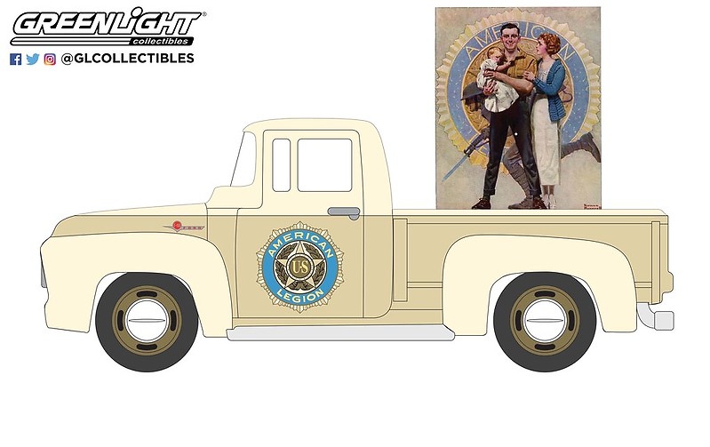 Ford F-100 - Norman Rockwell (1956) Greenlight 54060B 1/64 
