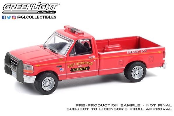 Ford F-350 - Unidad forestal Massachusetts (1992) Greenlight 67010B 1/64 