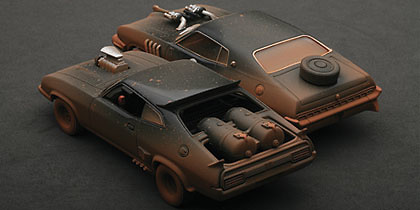 Autoart 52749 MAD MAX 2 : The Road Warrior - Interceptor/coche enemigo 
