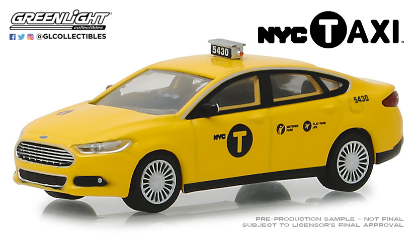 Ford Fusion Taxi NYC (2013) Greenlight 30011 1/64 