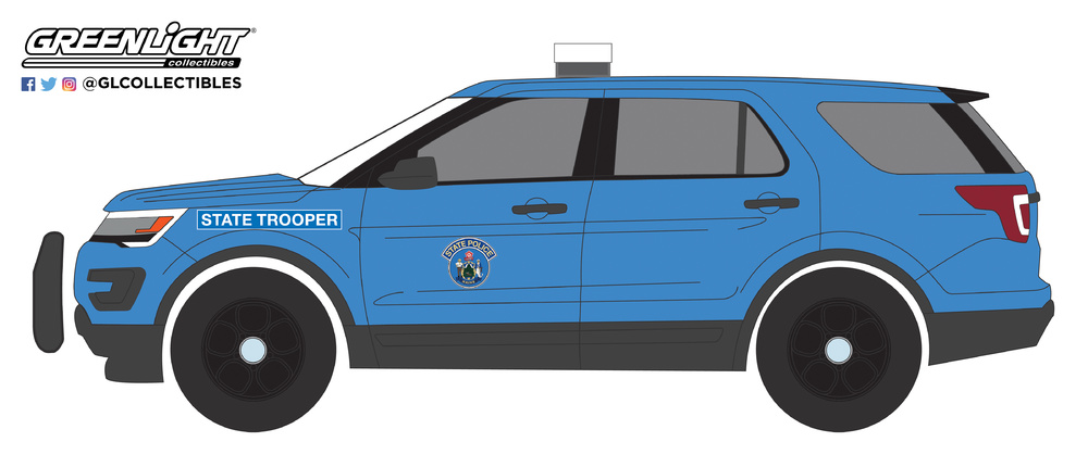 42840-F - 1-64 Hot Pursuit 27 - 2016 Ford Police Int Utility - Maine State Police 