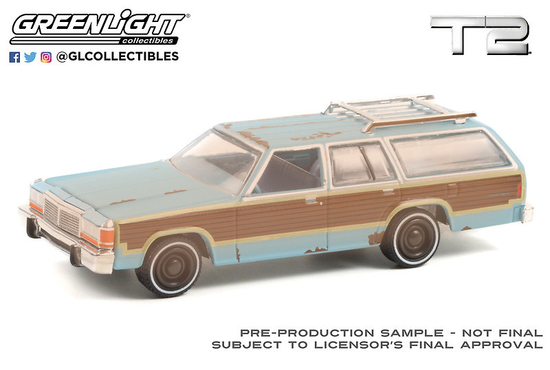 Ford LTD Country Squire (1971) - pelicula Terminator 2: Día del Juicio Final Greenlight 44920C escala 1/64 