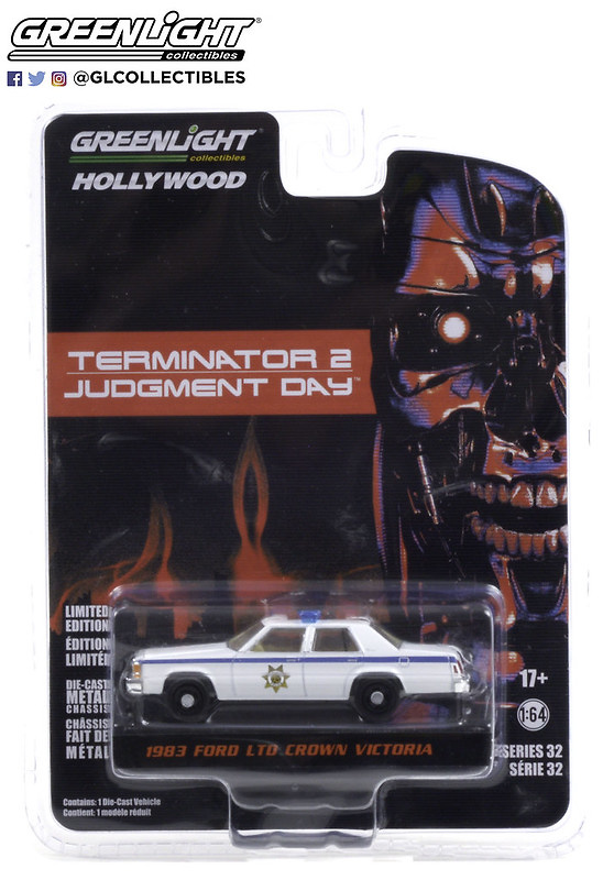 Ford LTD Crown Victoria Police (1983) - Terminator 2: Judgment Day Greenlight 44920D 1/64 