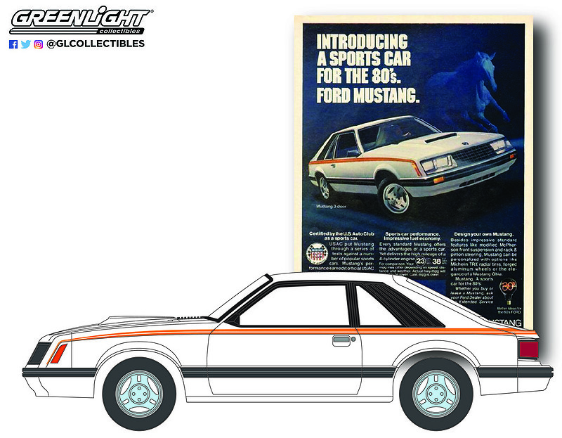 Ford Mustang (1980) Greenlight 39060D 1/64 