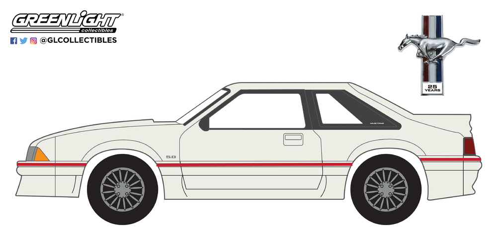 Ford Mustang 5.0 (1989) Greenlight 27970E 1/64 