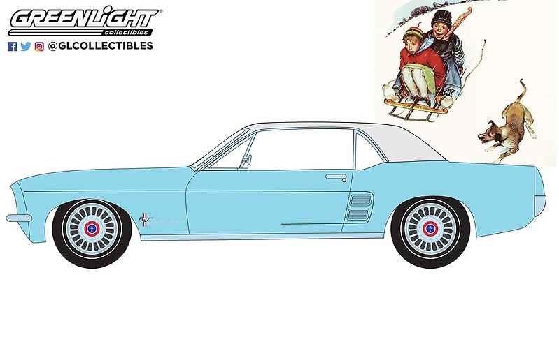 Ford Mustang Coupe - Norman Rockwell (1967) Greenlight 54060D 1/64 