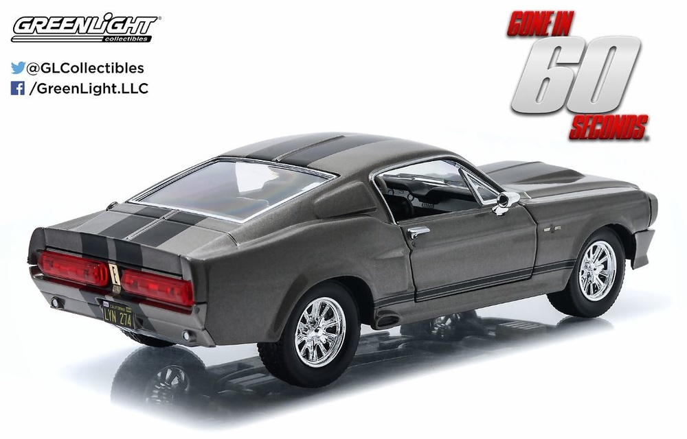 Miniatura Ford Mustang Eleanor pelicula 60 segundos Greenlight 18220 escala 1/24 