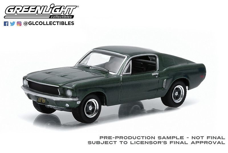Miniatura Ford Mustang GT Fastback (1968) Greenlight 44723 escala 1/64 