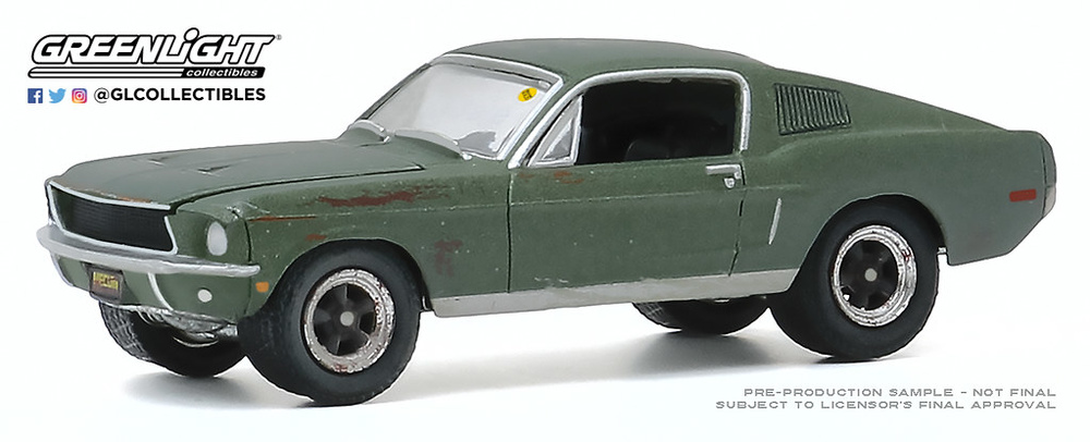 Ford Mustang GT ‘Bullitt’ (1968) Mecum Auctions Greenlight 37210A 1/64 