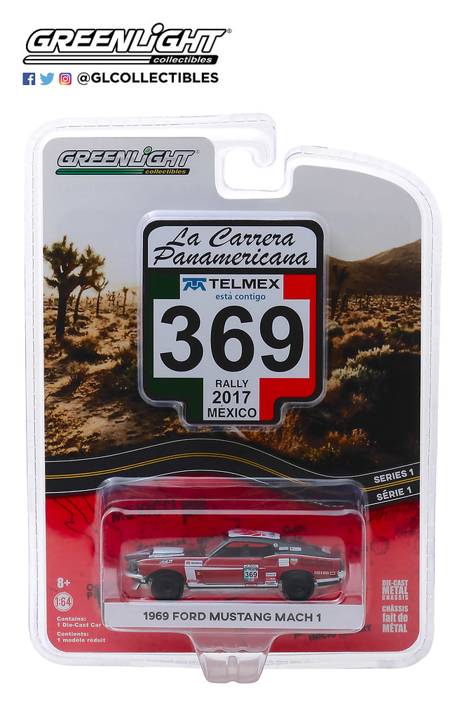 Ford Mustang Mach 1 nº 369 (1967) Greenlight 13240D 1/64 