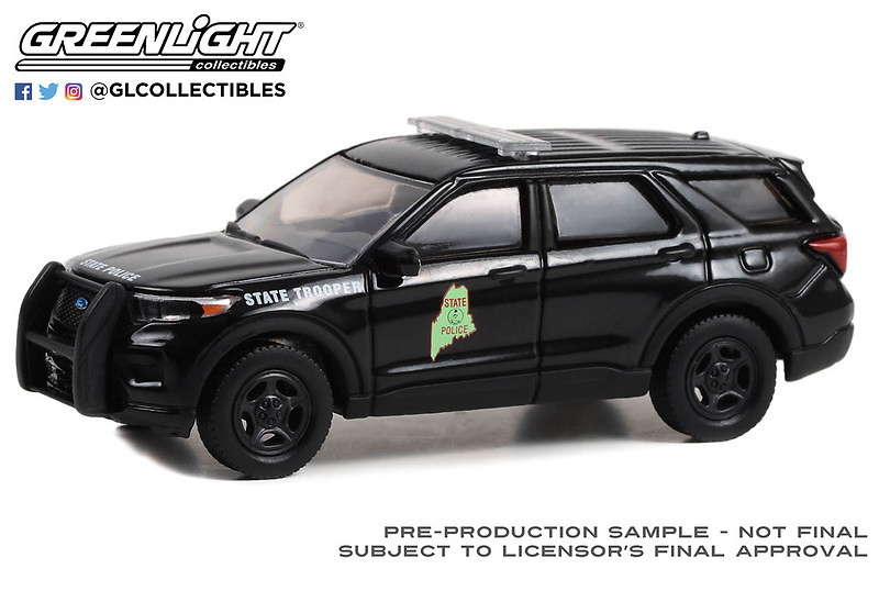 Ford Police Interceptor Maine State Police (2021) Greenlight 28120E 1/64 
