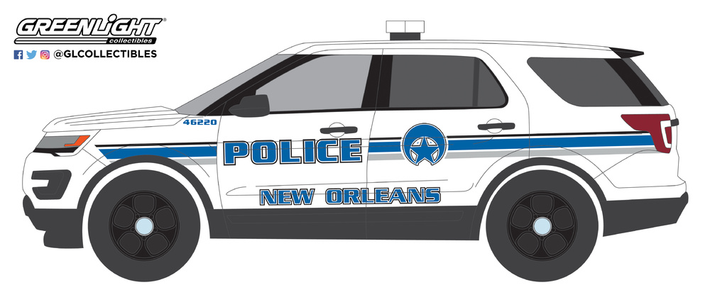 42870-E 1:64 Hot Pursuit Series 30 - 2016 Ford Police Interceptor Utility - New Orleans, Louisiana Police 