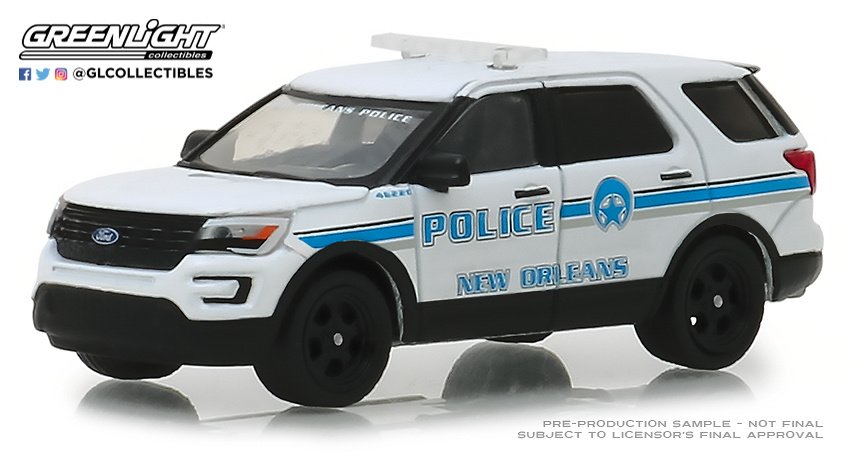42870-E 1:64 Hot Pursuit Series 30 - 2016 Ford Police Interceptor Utility - New Orleans, Louisiana Police 