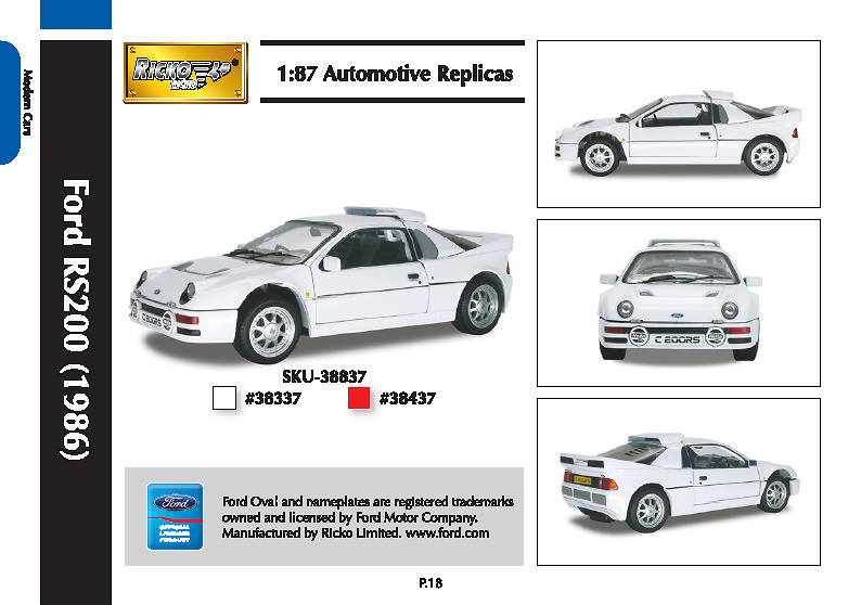 Ford RS200 (1986) Ricko 9838837 1/87 