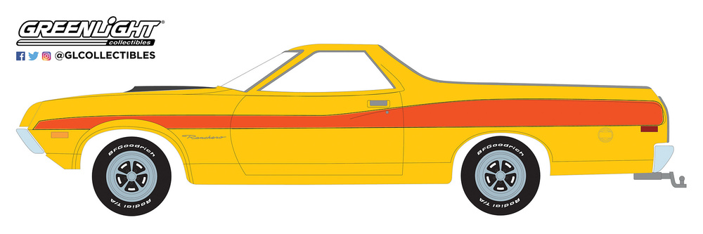 Ford Ranchero GT (1972) Mecum Auctions Las Vegas 2018 Greenlight 37190D 1/64 