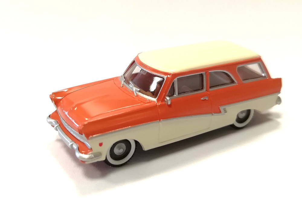 Ford Taunus 17M Kombi (1957) Brekina 1/87 Marron-Beige T. Beige 