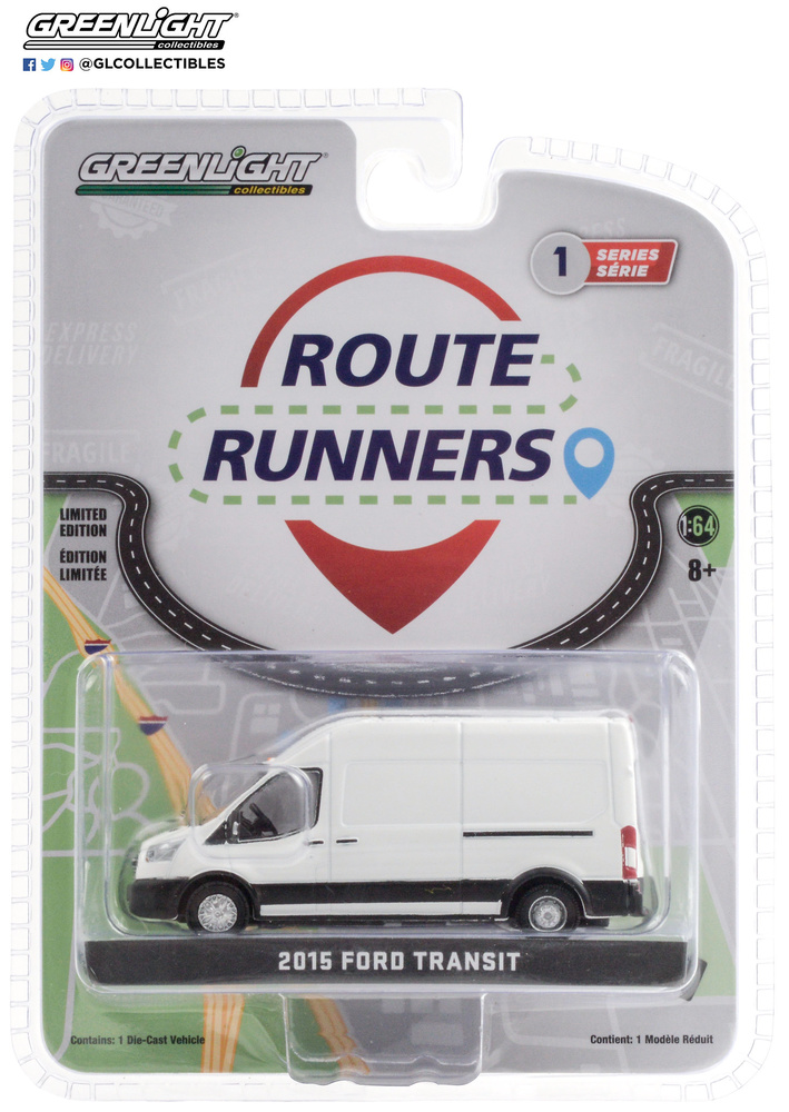 Ford Transit LWB Techo Alto (2015) Greenlight 53010A 1/64 
